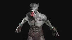werewolf Low-poly 3D model