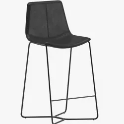 West Elm Slope Leather Bar Stool 3D model