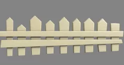 Wood Fence LOW POLY CARTOON PBR Low-poly 3D model