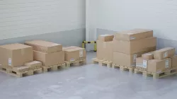 Wooden pallets with boxes - Pack 2 - Textured Low-poly 3D model
