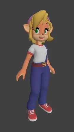 2 models Coco bandicoot and C4 for animation 3D model