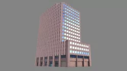201 Spear Street Building San Francisco Low-poly 3D model