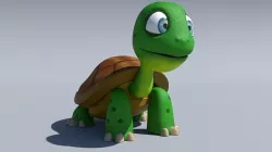 3d cartoon turtle 3D model