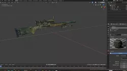 3D  Model of Gun M24 Low-poly 3D model