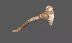 3D Real Primitive Axe Arrow Stone Low-poly 3D model
