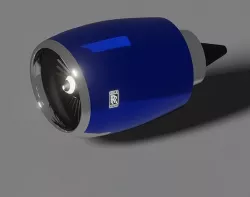 Aircraft engine 3D model