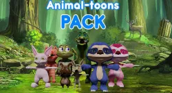 Animal-toons Pack Low-poly 3D model