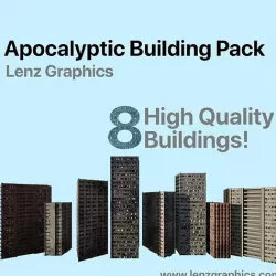 Apocalyptic Building Pack 3D model
