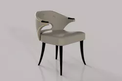 Armchair with head nails 3D model