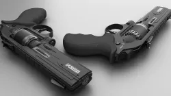 ASTRA - Concept of futuristic handgun with shape of revolver 3D model