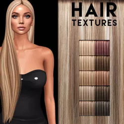 Baleyage hair textures for 3d MODELS Texture