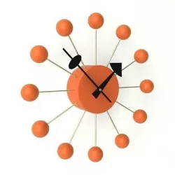 Ball Wall Clock orange 3D model
