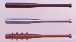 Baseball Bats Low-poly 3D model