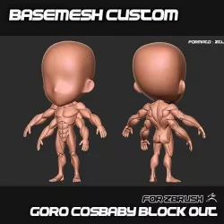BASEMESH BLOCK-OUT - GORO COSBABY 3D model
