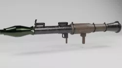  bazooka low poly Low-poly 3D model