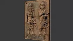 Benin Brass Plaque 3d model Low-poly 3D model