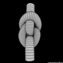 blimp knot Low-poly 3D model