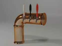 Brass Beer Draught Tower 3D model