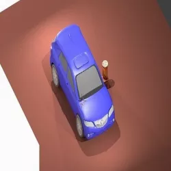 car blue 3D model