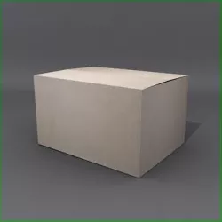 Cardboard 3D model