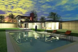 Casa Kaufmann  house Kaufmann-RICHARD NEUTRA Low-poly 3D model