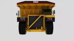 Caterpillar-797b Low-poly 3D model
