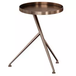 Cecilia Antique Rust Metal Accent Table Crate and Barrel 3D model