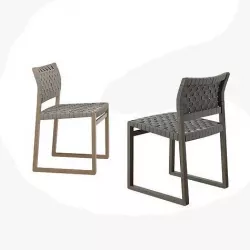 Chair BM 3361 linenwebbing Set-01 Low-poly 3D model
