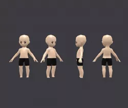 Character Base SD Chibi 3D model