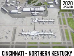 Cincinnati - Northern Kentucky Airport - CVG Low-poly 3D model