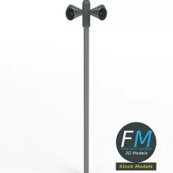 Civil defense siren alarm 3D model