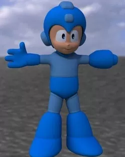Classic Megadude - lowpoly 3D model