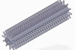 Cleaner Brush for Conveyor 3D model