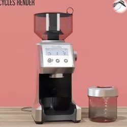 COFFEE GRINDER BREVILLE SMART PRO BRUSHED ALLUMINIUM PBR 3D model