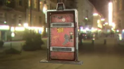 Cyberpunk security door Low-poly 3D model