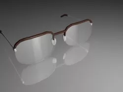 eye optic glasses 3d model  Low-poly 3D model