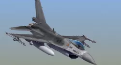 F16C Jet Fighter 3D model