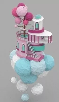 Fairy castle 3D model