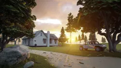 Farmhouse sunset 3D model