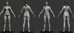 Female body 3D model