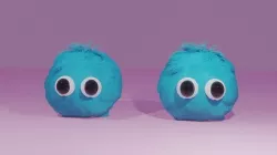 Fluffy bird  3D model