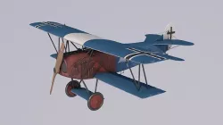 Fokker DVII Berthold 3D model