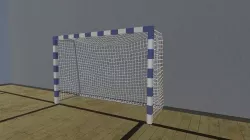 Football goal 3D model