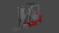 Fork Lift Low-poly 3D model