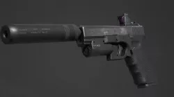 Glock 17 pistol Low-poly 3D model