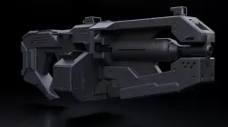Gun Heavy Modelo 3D Low-poly 3D model