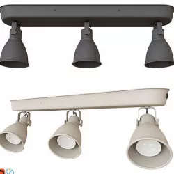 HECTAR Ceiling tire 3 lamps 3D model