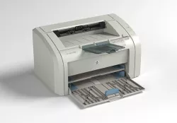 HP LaserJet 1018 printer lowpoly Low-poly 3D model