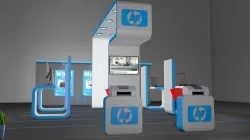 hp showroom 3d model hp office 3D model