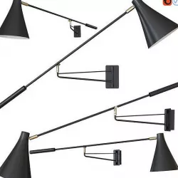 Jameson Contemporary Adjustable Wall Light 3D model
